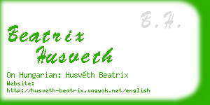 beatrix husveth business card